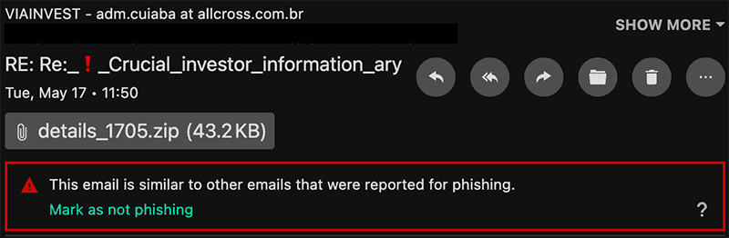 viainvest phishing email